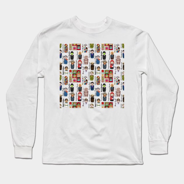 Little Artists All-Over Print Long Sleeve T-Shirt by Slightly Unhinged